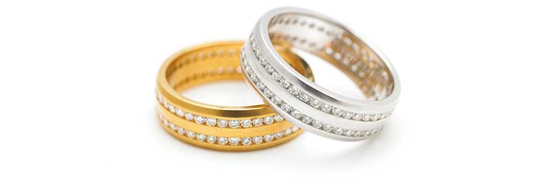 PJ Diamond rings